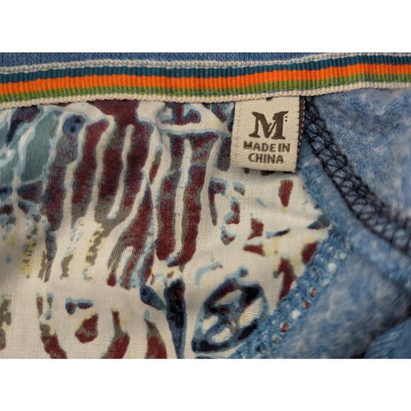 MARGARITAVILLE Long Sleeve Blue Lightweight Pullover Jacket Size MEDIUM - Picture 4 of 4